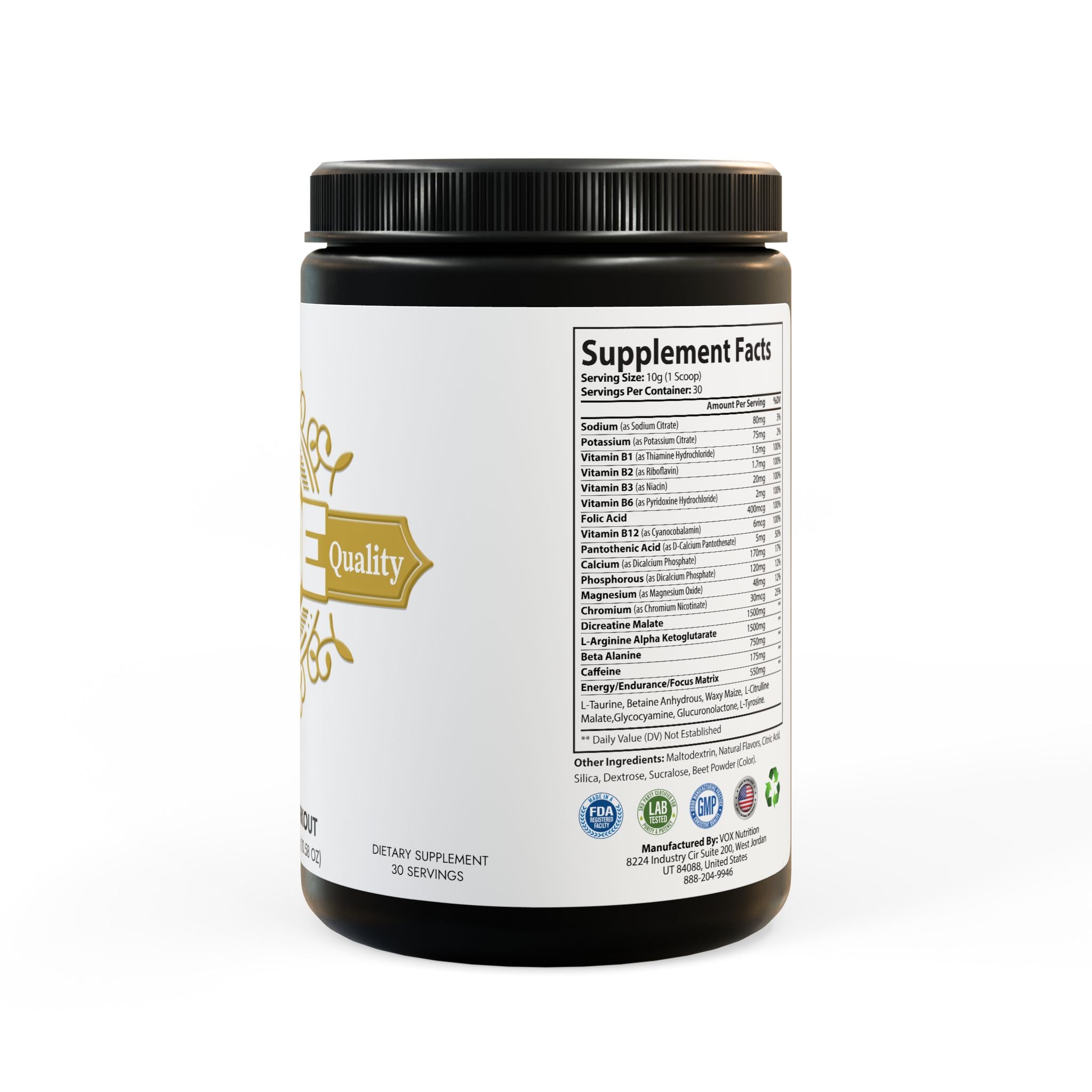 Pre-Workout Supplement, Watermelon (300g, 10.58oz)